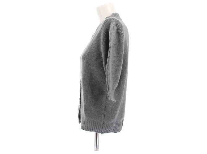 Autre Marque Kaschmir-Cardigan Grau - Ansicht 4