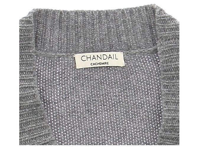 Autre Marque Kaschmir-Cardigan Grau - Ansicht 5