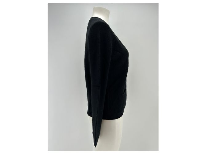 Autre Marque Kaschmir-Cardigan Schwarz - Ansicht 3