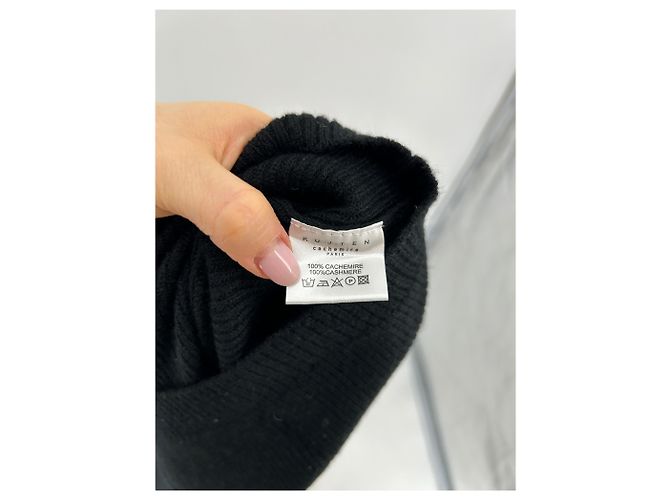 Autre Marque Kaschmir-Cardigan Schwarz - Ansicht 6