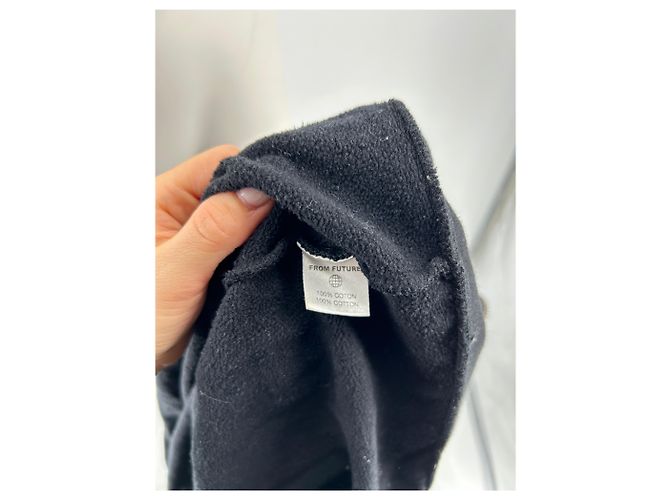 Autre Marque FROM FUTURE Schwarzer Zip-Hoodie Baumwolle M - Ansicht 6