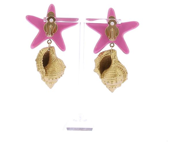 Autre Marque Clip-Ohrringe "Le Splash Drop" Golden - Ansicht 2