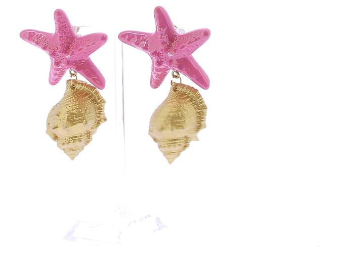 Autre Marque Clip-Ohrringe "Le Splash Drop" Golden - Ansicht 5