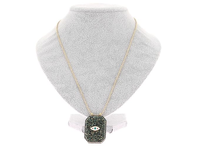 Marie Lichtenberg Collana con pendente "Scapolare" Verde - Ansicht 2