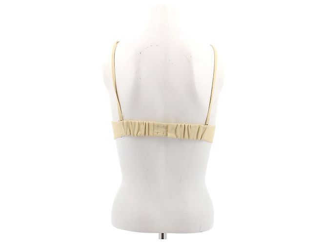 Brassière en lin jaune Jil Sander - vue 2