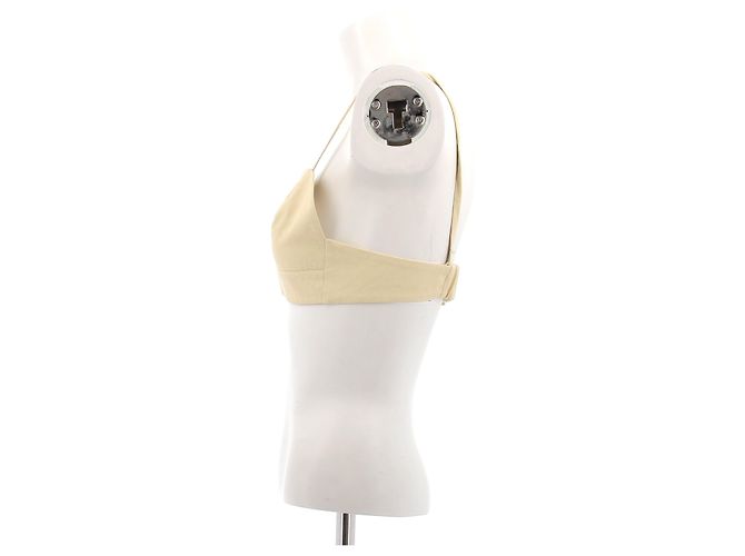 Brassière en lin jaune Jil Sander - vue 4
