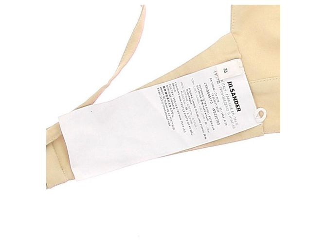 Brassière en lin jaune Jil Sander - vue 6