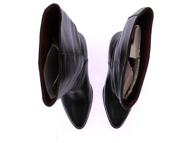 Botas de cuero negras Tommy Hilfiger Talla 38 Negro - vista 6