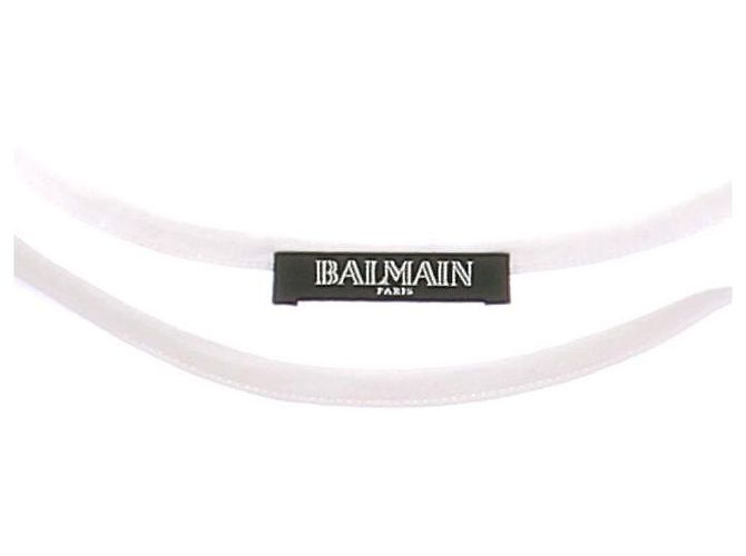 Canottiera Balmain bianca in cotone Bianco - vista 6