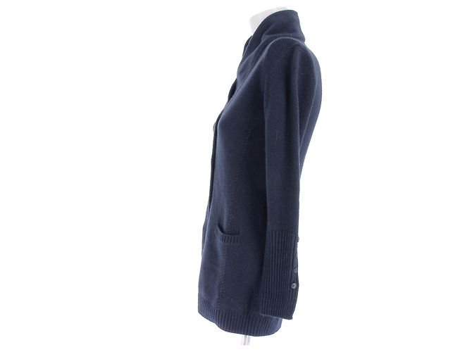 Loro Piana Kaschmir-Cardigan Marineblau - Ansicht 4