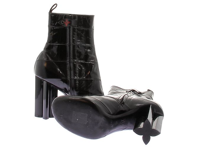Louis Vuitton Botines de tacón negros - vista 8