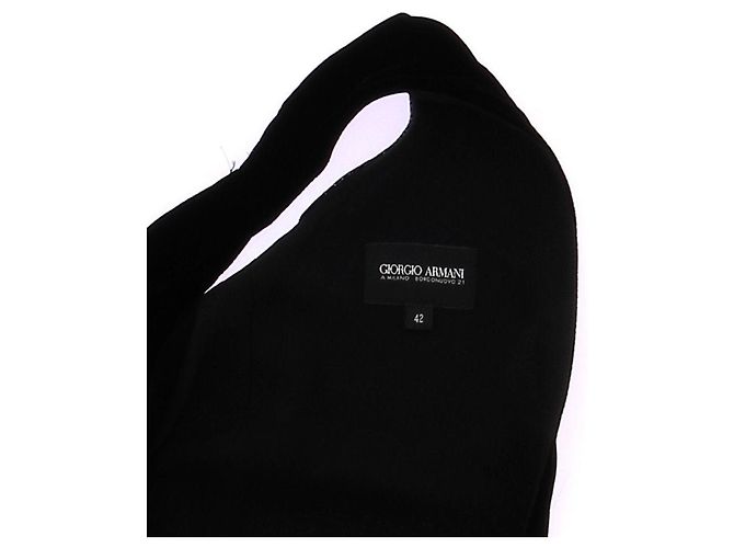 Top corto in velluto nero Giorgio Armani - vista 5