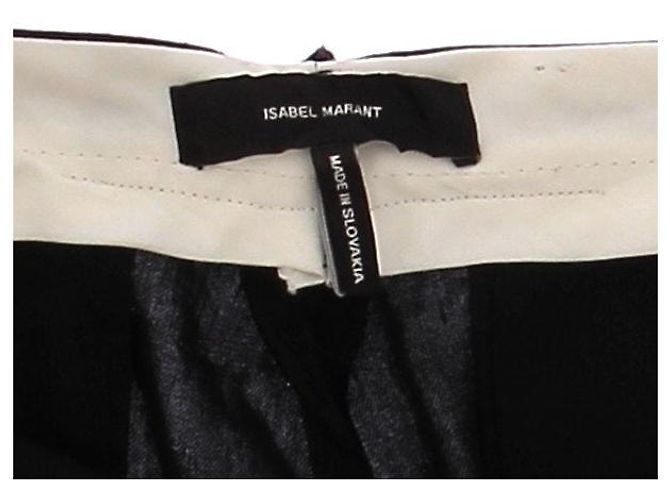 Isabel Marant Leinenmischhose Schwarz - Ansicht 5