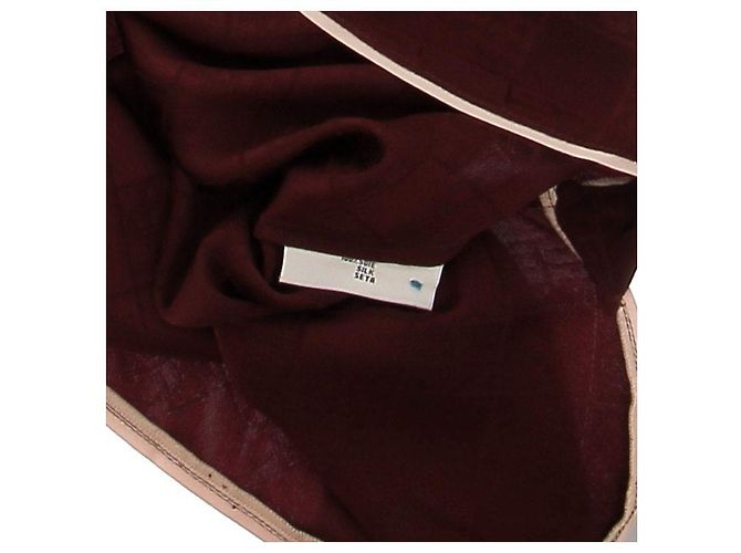 Pierre Louis Mascia Camisa de seda burdeos - vista 6