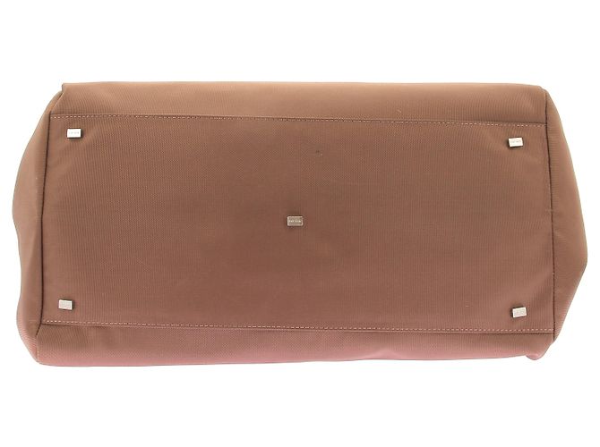 The row Borsa bimaterica "Margaux" Marrone - vista 5