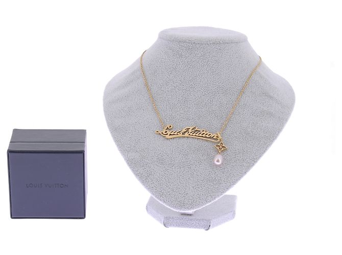 Louis Vuitton Collana pendente in oro giallo, diamanti e perle D'oro - vista 6