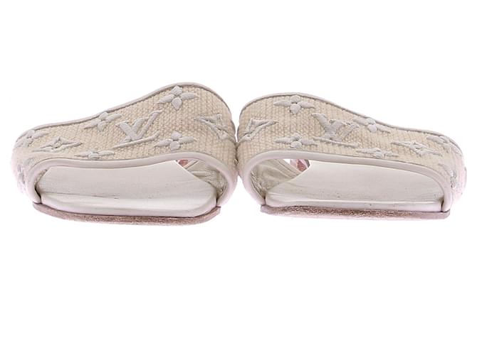 Louis Vuitton Piastre di mulo "Revival" Bianco - vista 4