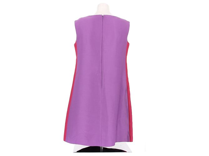 Alberta Ferretti Bicolor Kurzes Kleid mit Strass Pink - Ansicht 2