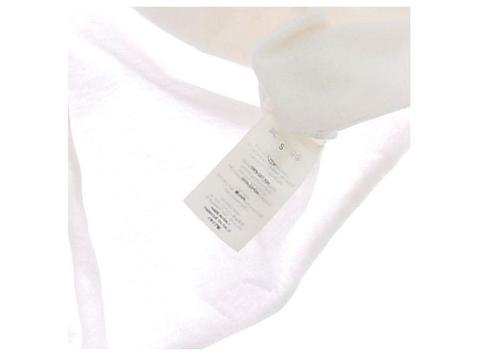 Camiseta blanca de algodón con cuello rojo The Row Blanco - vista 7