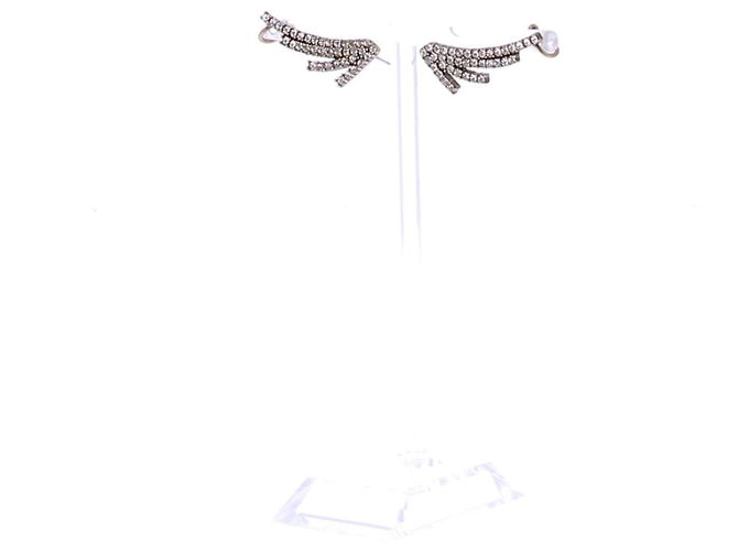 Autre Marque Ohrringe mit Strass Silber - Ansicht 5