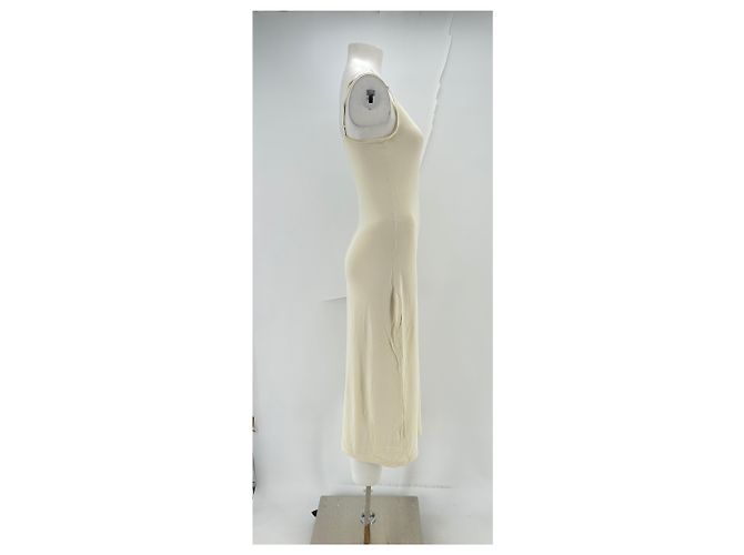 By Malene Birger Off White Langkleid Viscose Khaki - Ansicht 3