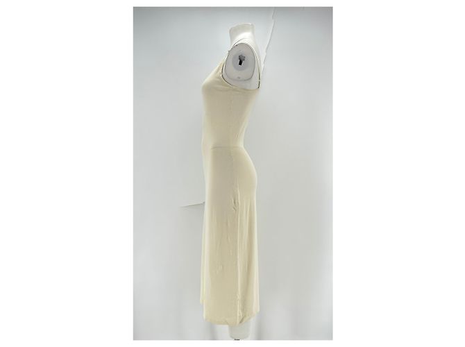By Malene Birger Off White Langkleid Viscose Khaki - Ansicht 4
