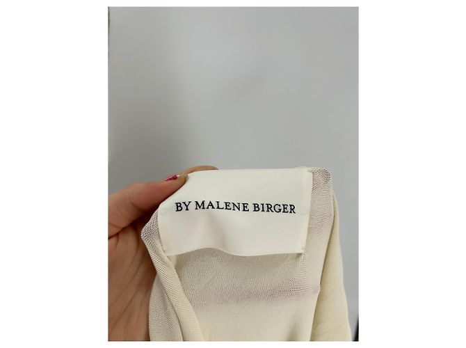 By Malene Birger Off White Langkleid Viscose Khaki - Ansicht 5