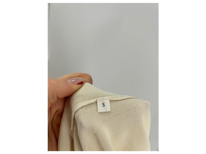 By Malene Birger Off White Langkleid Viscose Khaki - Ansicht 6