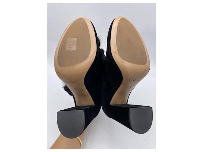 Botines Chloé - 38.5 Negro - vista 6
