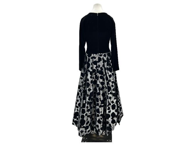 Christian Dior Bicolor Couture Kleid Schwarz - Ansicht 2