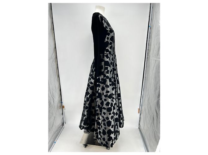 Christian Dior Bicolor Couture Kleid Schwarz - Ansicht 3