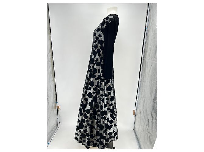 Christian Dior Bicolor Couture Kleid Schwarz - Ansicht 4