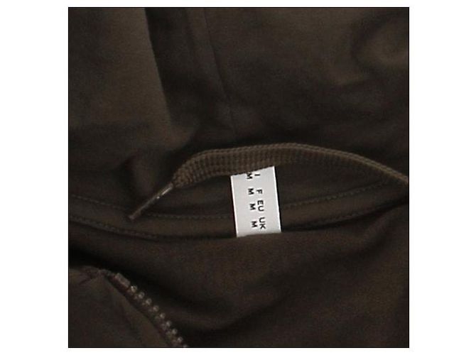 Moschino Moletom com zíper e capuz verde-oliva Caqui - vista 6