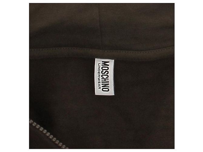 Moschino Moletom com zíper e capuz verde-oliva Caqui - vista 7