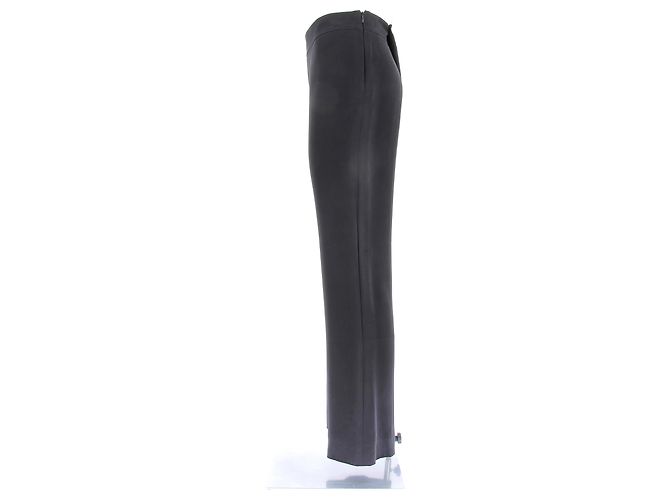 Pantalones rectos negros Giorgio Armani de algodón 42 - vista 4