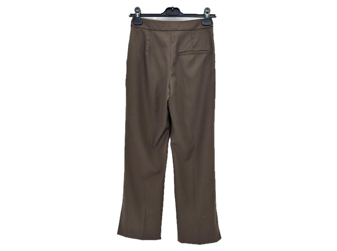 Autre Marque Pantalón de traje de lana "Dorkas" Castaño - vista 2