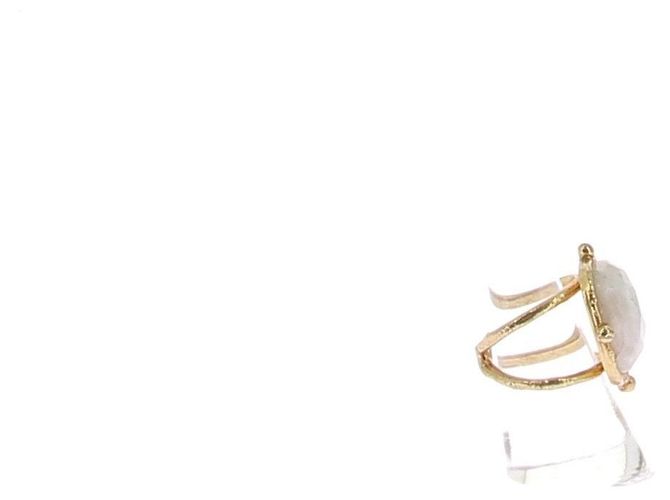 Autre Marque Goldring und Halbedelstein Golden - Ansicht 3