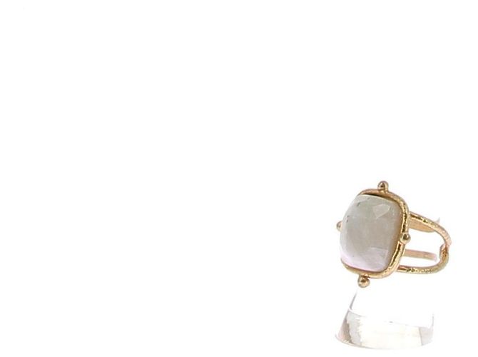 Autre Marque Goldring und Halbedelstein Golden - Ansicht 5