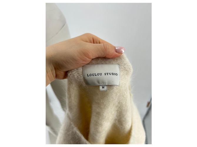 Autre Marque Suéter de lana de alpaca "Freya" Blanco - vista 5