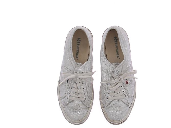 Sneakers Superga in tela argentata glitter 39.5 Argento - vista 6