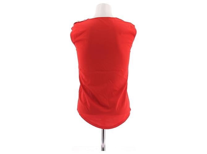 Balmain Canotta rossa Rosso - vista 2