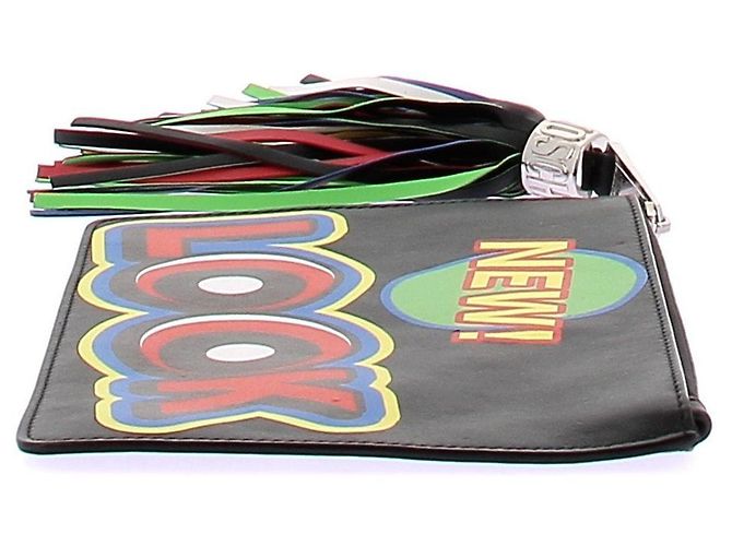 Moschino Pochette in pelle "New Look" Nero - vista 3