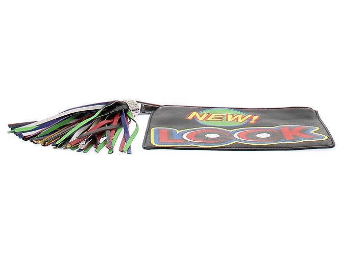 Moschino Pochette in pelle "New Look" Nero - vista 5