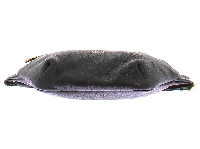 Borsa a tracolla Gucci in pelle nera con logo Nero - vista 5