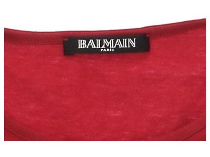 Regata Balmain de algodão bordô Bordeaux - vista 6