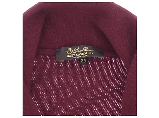 Loro Piana Bordeauxfarbener Cashmere-Cardigan - Ansicht 5