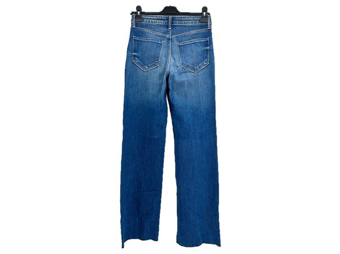 Jeans rectos azules L'Agence de algodón Talla 25 - vista 2