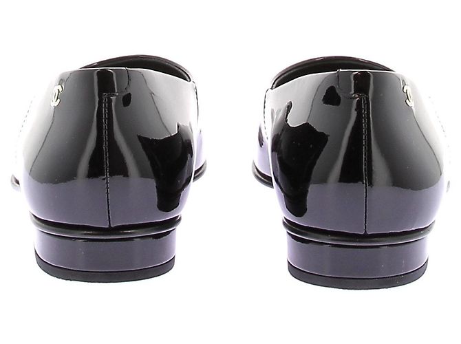 Chanel Lacklederschuhe Schwarz - Ansicht 5