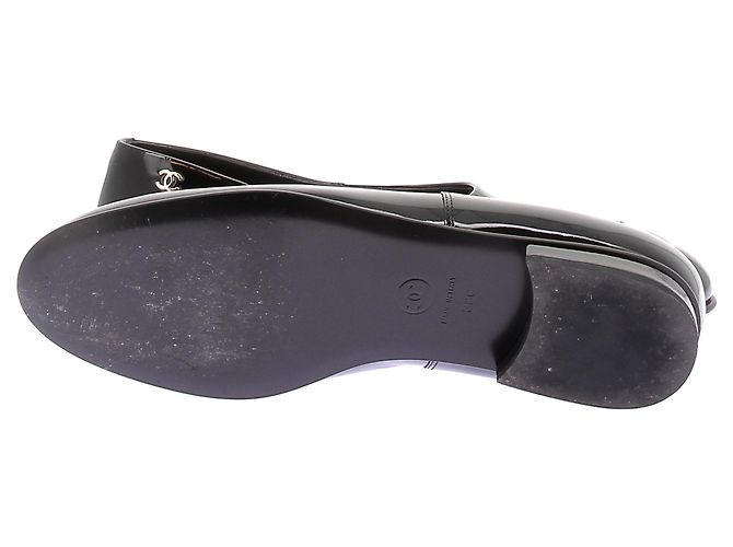 Chanel Lacklederschuhe Schwarz - Ansicht 7