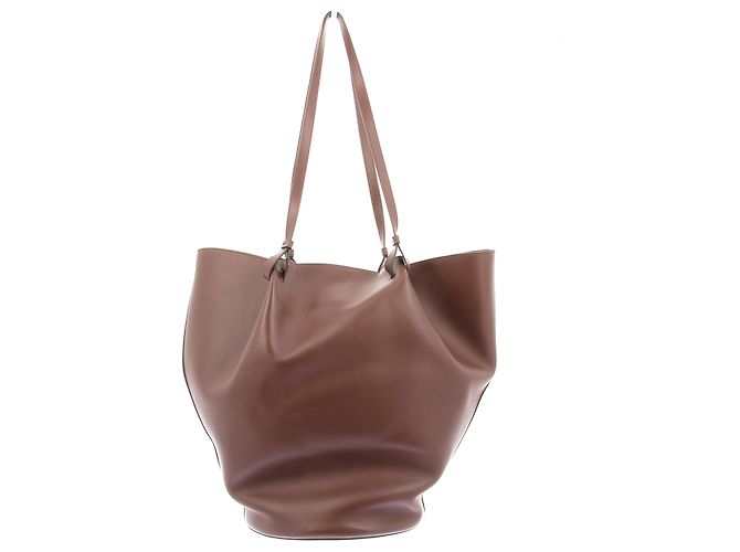Autre Marque Borsa Secchiello in pelle "Tana" Marrone - vista 2